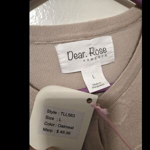 Women's Oatmeal Cardigan Sweater